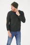 Men's Khaki Warm Fleece Beanie with Slogan - 6