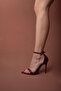 Adagio Stone Buckle Ankle Strap Cherry 10 cm Women's Classic Heeled Shoes - 6