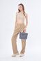 Denim Fabric Hand and Shoulder Bag - 3