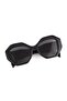 Nairobi Black Geometric Oversize Women's Sunglasses - 6