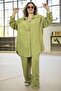 SOFT VISCOSE FABRIC WAIST RUBBER TROUSERS BATTAL LARGE SIZE JACKET TROUSERS DOUBLE SET - 4