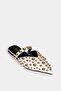 White Lori Women's Slippers with Gold Drops - 3