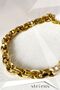 Stainless Anti-Tarnish Steel Interlaced Thick Bracelet - 5