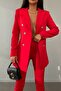 Button-Detailed Tie-Detail Jacket and Trousers Set - 3