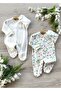 2-Piece Cotton Baby Girl Sleeping Bag with Booties Tulip - 2