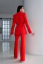 Blazer Jacket and Wide Leg Trousers Set - Tied - 3