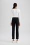 Slim Fit Slim Fit High Waist Pocket Ankle Length Jean Trousers A7550Ax23Au - 7