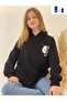 Panda Design Lover Couple Combinations - 2 Black Hooded Sweatshirt - 2