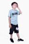 Hicet printed boy's bottom-top summer mint green set - 6