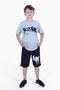 Hicet printed boy's bottom-top summer mint green set - 4