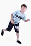 Hicet printed boy's bottom-top summer mint green set