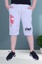 Spiderman Text Printed Wide Leg Cord Detailed Boy's Gray Capri - 4