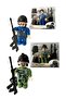 Mini Soldier and Mini Police Figures - 8 CM Minifigure 2-Piece MEGASET - 4