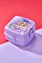 Ponny 3-Piece Stationery Set 4 Compartments Square Nutrition Box, Leak-Proof Flask, 2-Tier Pen Holder - 6