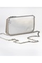 Women's Chain Studded Detailed Cross Strap Wallet Bag - 2