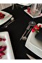 Black Polyester Linen Linen Tablecloth - 2