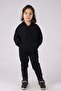 Buseyiz 3-Piece Hooded Kangaroo Pocket Unisex Children's Top and Bottom Tracksuit Set - 2