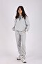Buseyiz 3-Piece Hooded Kangaroo Pocket Unisex Children's Top and Bottom Tracksuit Set - 3