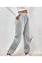 High Waist Elasticized Thick (3 Thread) Cotton Women's Sweatpants - 3