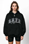 Oversize Unisex Print Hooded Sweatshirt