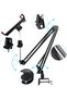 6-11 Inch Flexible Long Arm Desk Tablet Phone Holder - 360 Degree Rotatable - 6