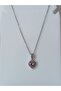 Pandora Charm - Pink Zircon Stone Heart Steel Pendant - 4