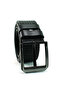 Leather Belt Black Sports Patterned 81061 - 4