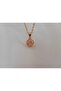 Women's Gold Pendant with Stone in Sphere