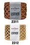 Premium Leather Thread Metallic Thread Bag Thread, Shiny Combed Thread. 120 Grams, Golden Yellow. - 7