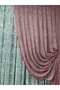 2 Wing Tulle Background Curtain, Slub Pattern, Gathered Model Background Curtain, Dried Rose - 4