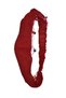 Elastic Beaded Solid Color Red Pachute Style Hair Band/Bandana - 3