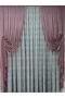 2 Wing Tulle Background Curtain, Slub Pattern, Gathered Model Background Curtain, Dried Rose - 7