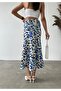 Luxury Quality Maxi Length Long Satin Skirt with Elastic Waist - 3