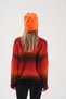 Women's Neon Orange Slogan Warm Fleece Beanie - 6