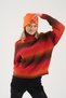 Women's Neon Orange Slogan Warm Fleece Beanie - 3