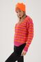 Women's Neon Orange Slogan Warm Fleece Beanie - 4