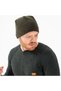 Men's Khaki Green Warm Outdoor Fleece Beanie - 2