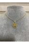 Women's Gold Tree of Life Necklace, with Zircon Stone Evil Eye Detail.
