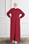 Women's Polka Dot Pattern Summer Hijab Dress - 6