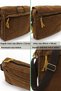4009 Ephesus Casual Shoulder Messenger Brown 14 Inch Laptop School Travel Daily Vintage Cotton Bag - 5
