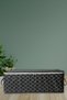 6-Piece Sofa Bed Base Type Pillow Clothing Storage Bag - Base Base Bag Flower Pattern (GREY) - 2
