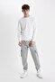 Regular Fit Jogger Sweatpants Cargo Pocket Waist Elastic B6145Ax23Wn