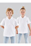 White Polo Neck Unisex Kids T-shirt - Short Sleeve