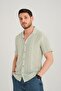 Men's Summer Regular Fit Short Sleeve Breathable Shirt 100% Cotton 2643 - 4