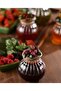 Raspberry Glass Jar with Lid - Jam Bowl - 4