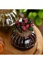 Raspberry Glass Jar with Lid - Jam Bowl - 2