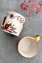 Two Patterned, Double Patterned Monaca Series 2-Person Porcelain Mug Set - 2