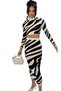 Women's 2 Piece Turtleneck Sweater and Skirt - 4