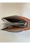Women's Silver Metal Studded Crisscross Straps Wallet Bag - Versatile, Detailed, Faux Leather Crossbody Bag - 7
