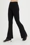 Women's Black Flare Leg Steel Knitted Gathering Trousers Leggings - 5